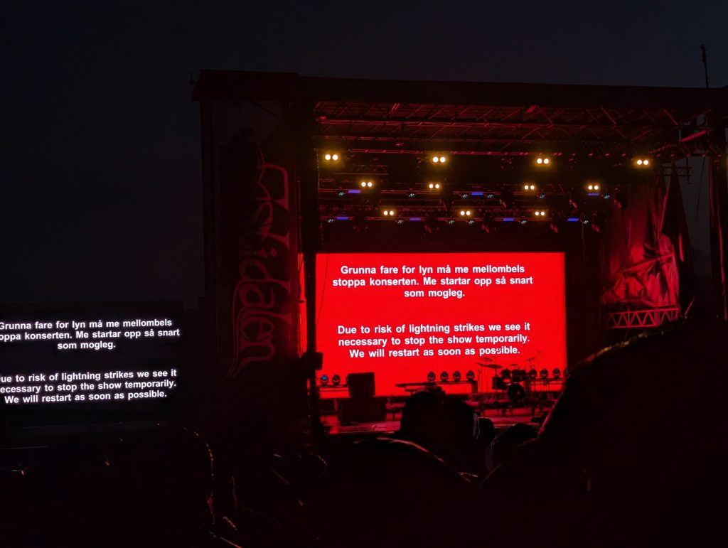 Lyn og torden Festidalen 2025