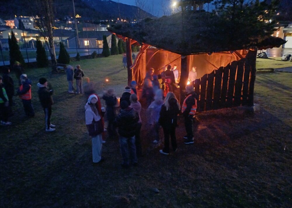 Førjulskos i grillhytta.