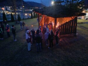 Førjulskos i grillhytta.