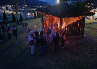 Førjulskos i grillhytta.